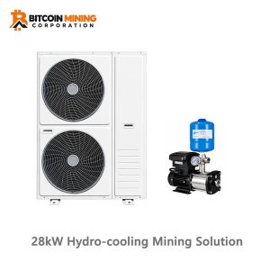 28KW Hydro Mining Solution Capacity Antminer 6 Units Whatsminer Avalon 4 Units