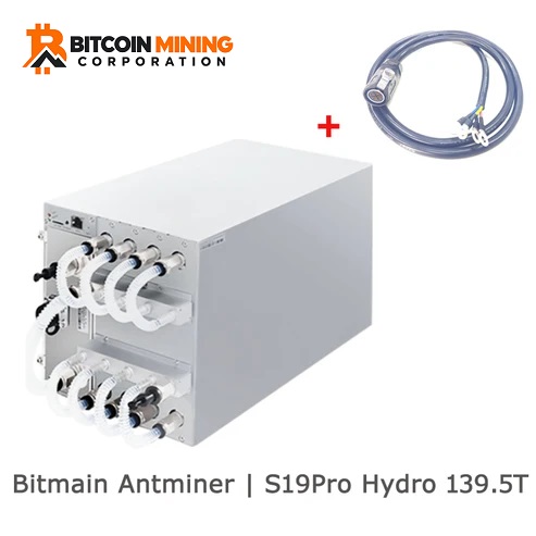 USED BITMAIN ANTMINER S19 PRO HYDRO 139.5T HYDRO COOLING MINER BITCOIN SHA256