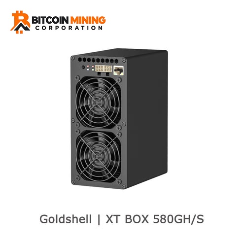 USED GOLDSHELL XT BOX 580GH/S XTM MINER SHA-3X ALGORITHM HOME MINER