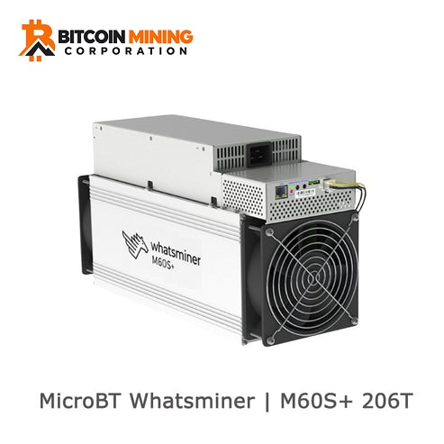 NEW MICROBT WHATSMINER M60S+ 210TH 208TH 206TH 204TH MINER BITCOIN