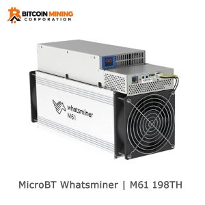 USED MICROBT WHATSMINER M61 196TH BITCOIN MINER SHA256